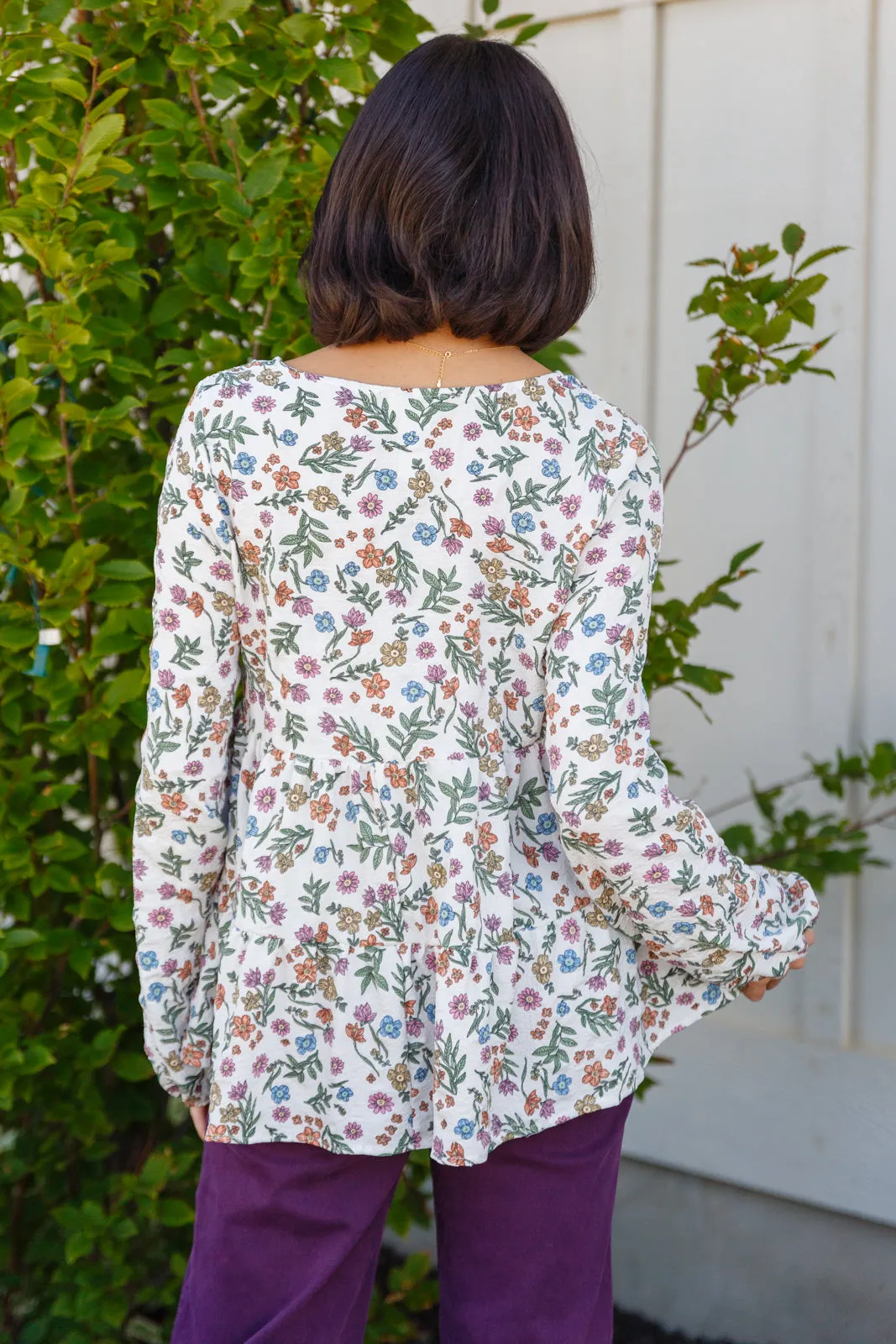 I Think I Can V-Neck Floral Top (Online Exclusive)