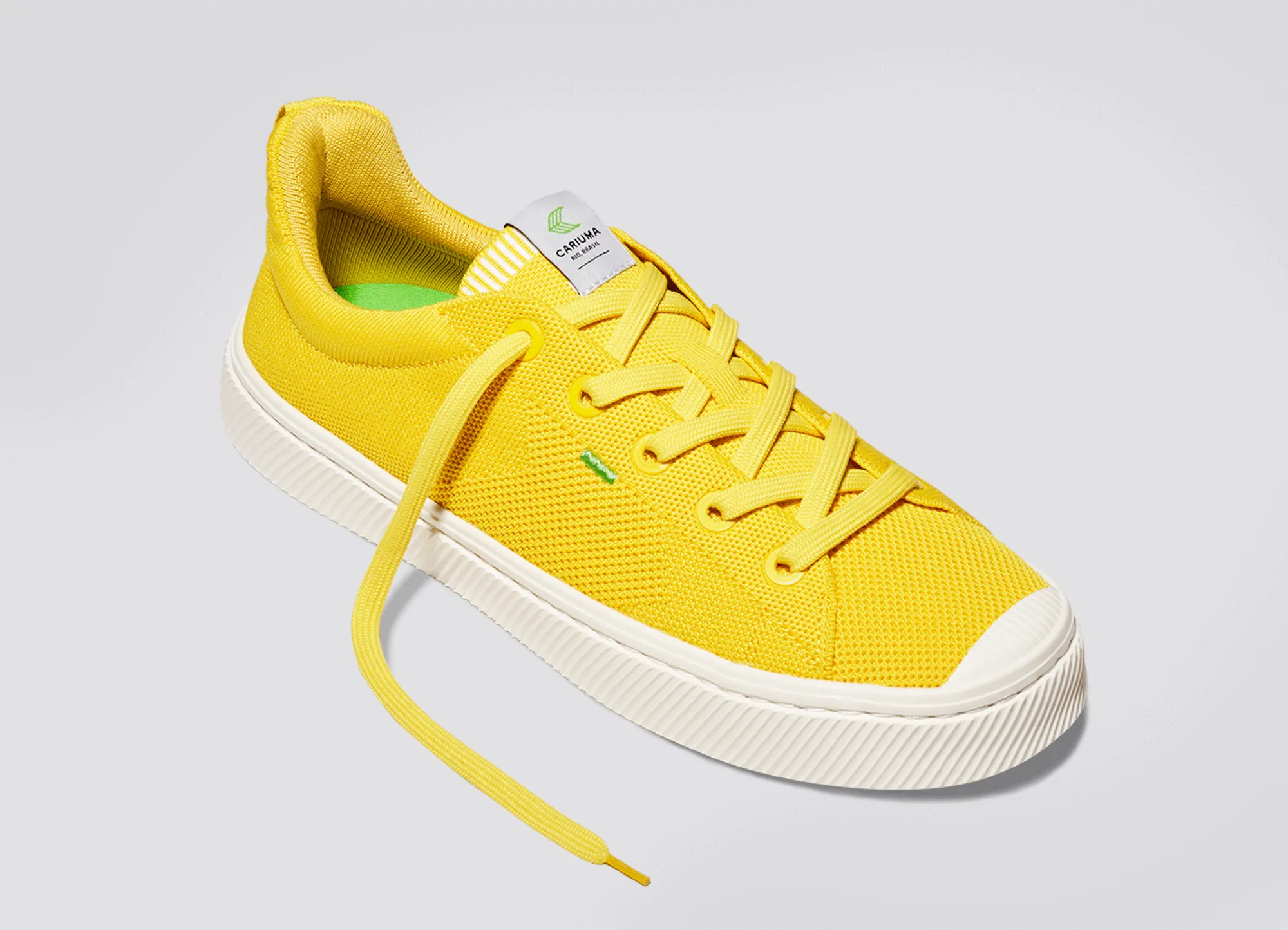 IBI Low Sun Yellow Knit Sneaker Men