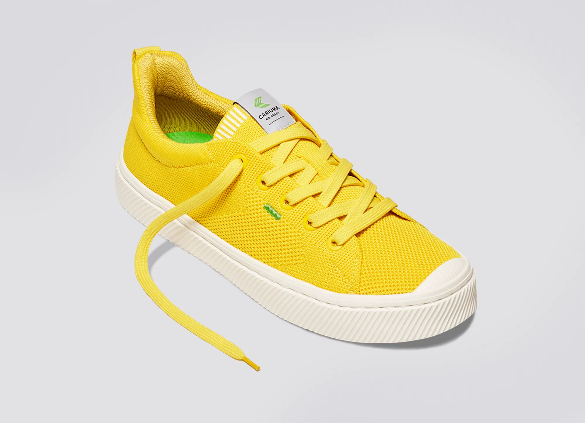 IBI Low Sun Yellow Knit Sneaker Women