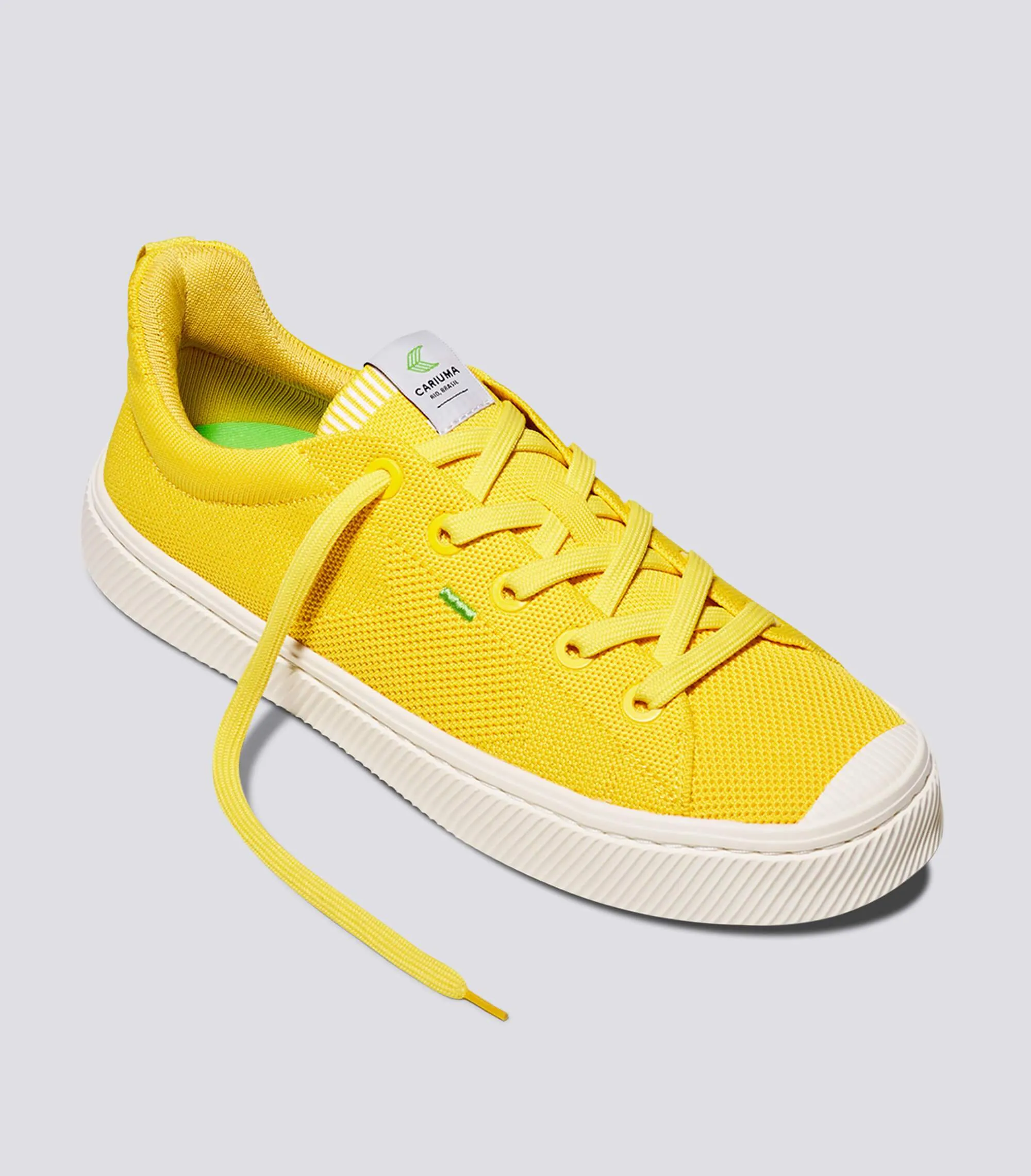 IBI Low Sun Yellow Knit Sneaker Women