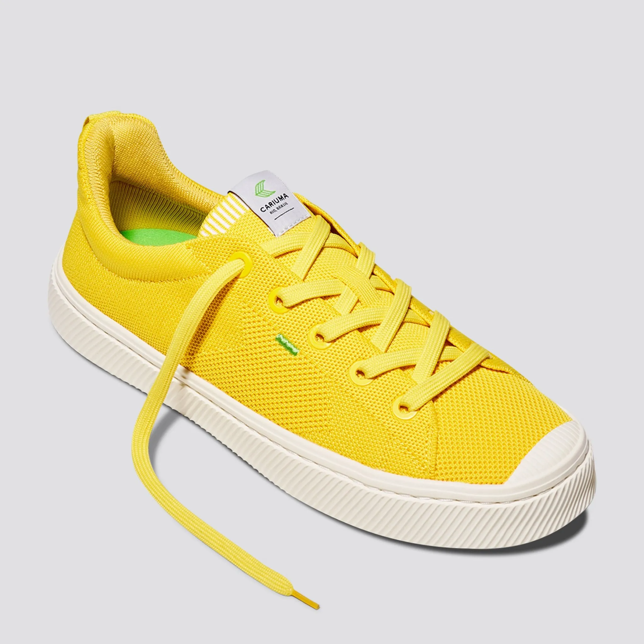 IBI Low Sun Yellow Knit Sneaker Women
