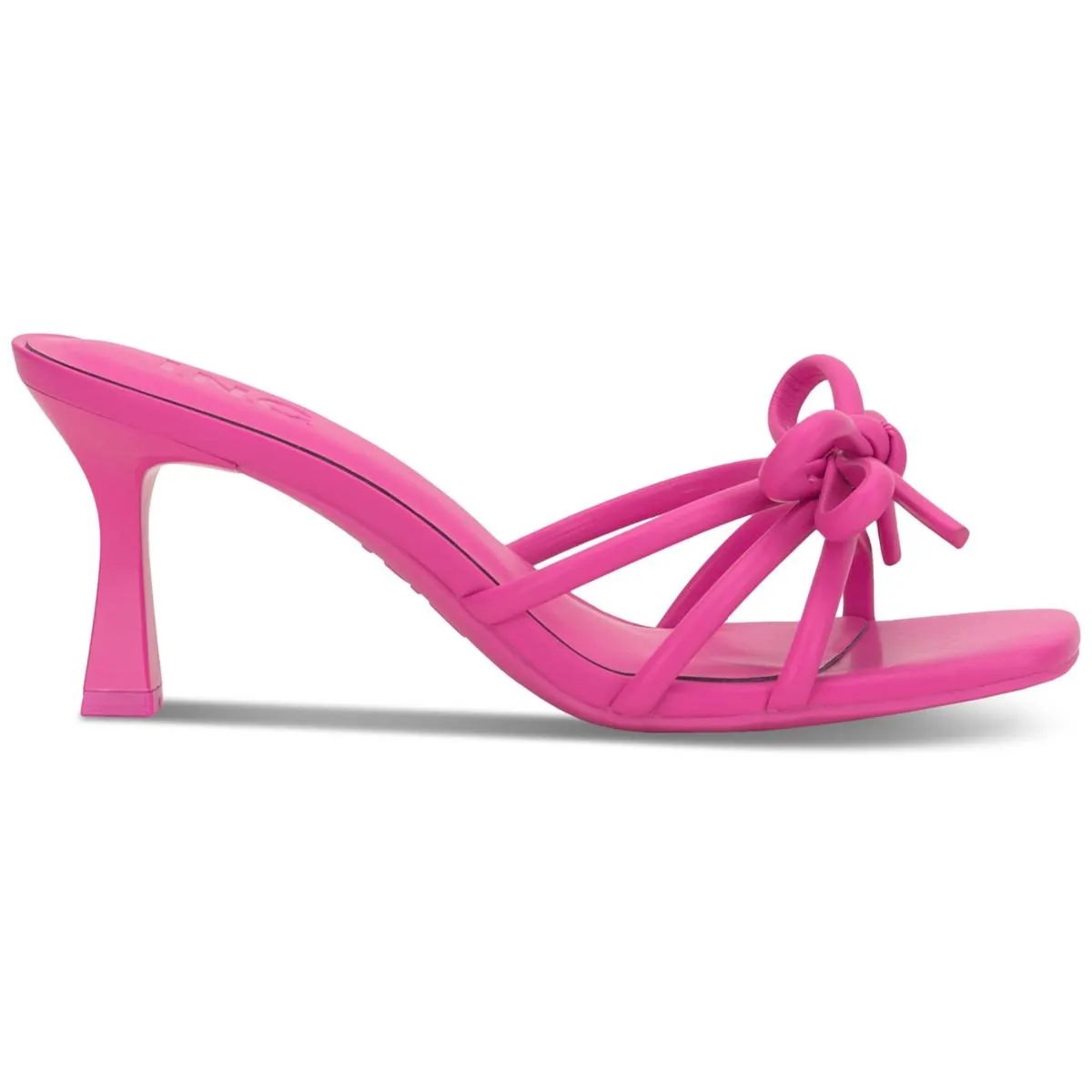 INC Womens Emonna Faux Leather Slip On Slide Sandals