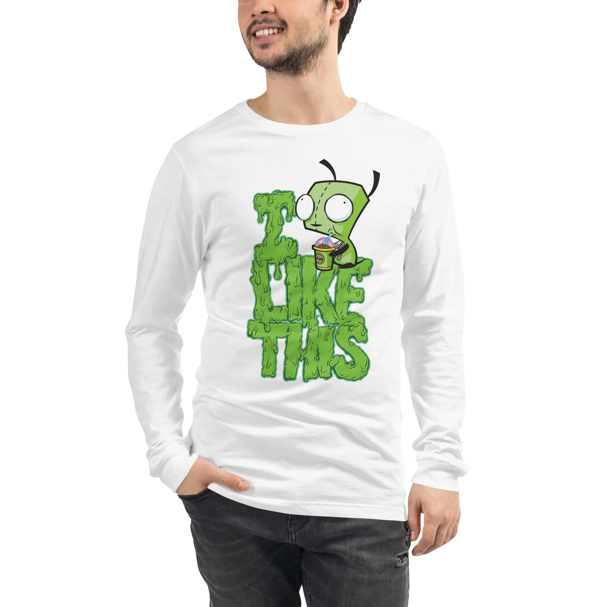 Invader Zim I Like This Adult Long Sleeve Shirt