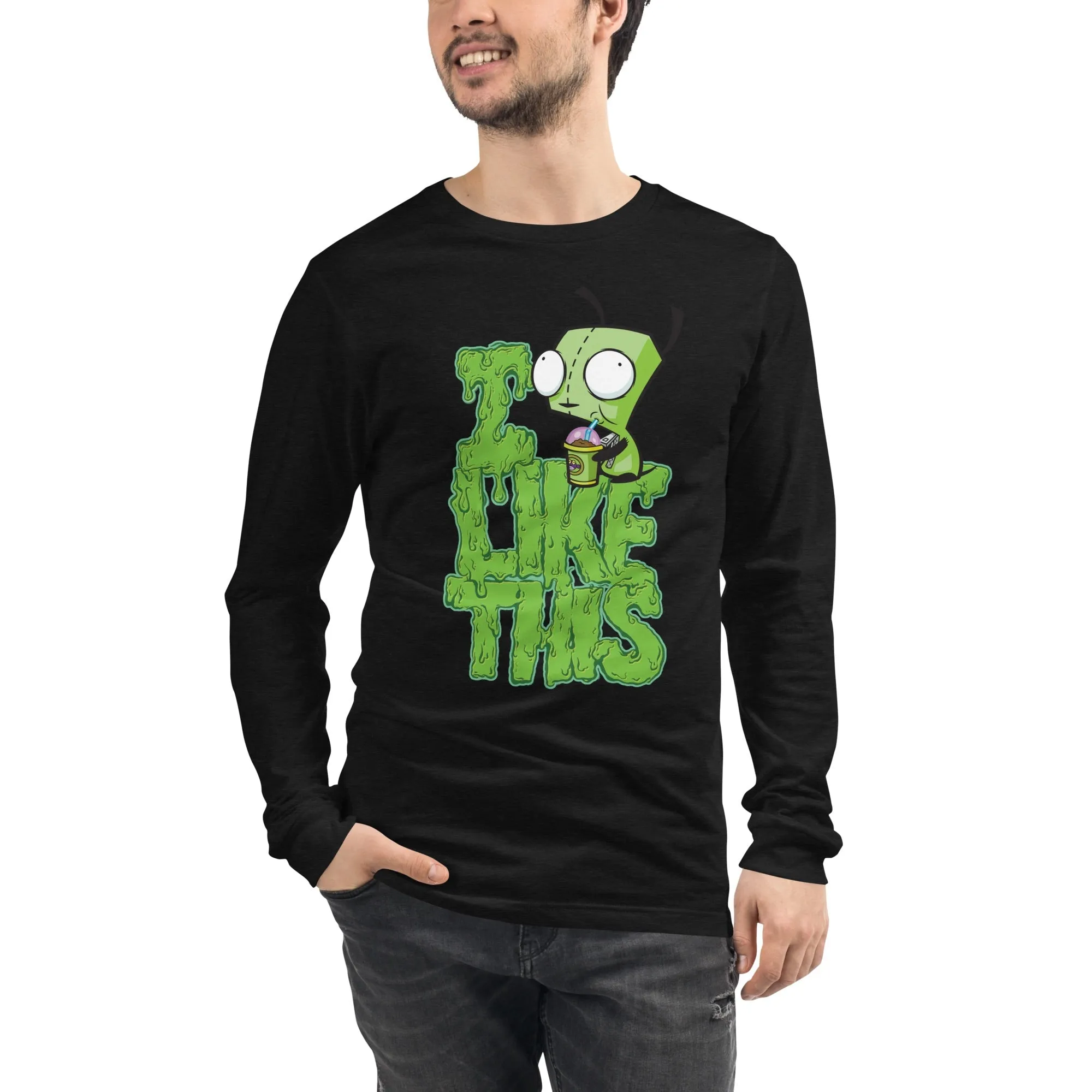 Invader Zim I Like This Adult Long Sleeve Shirt