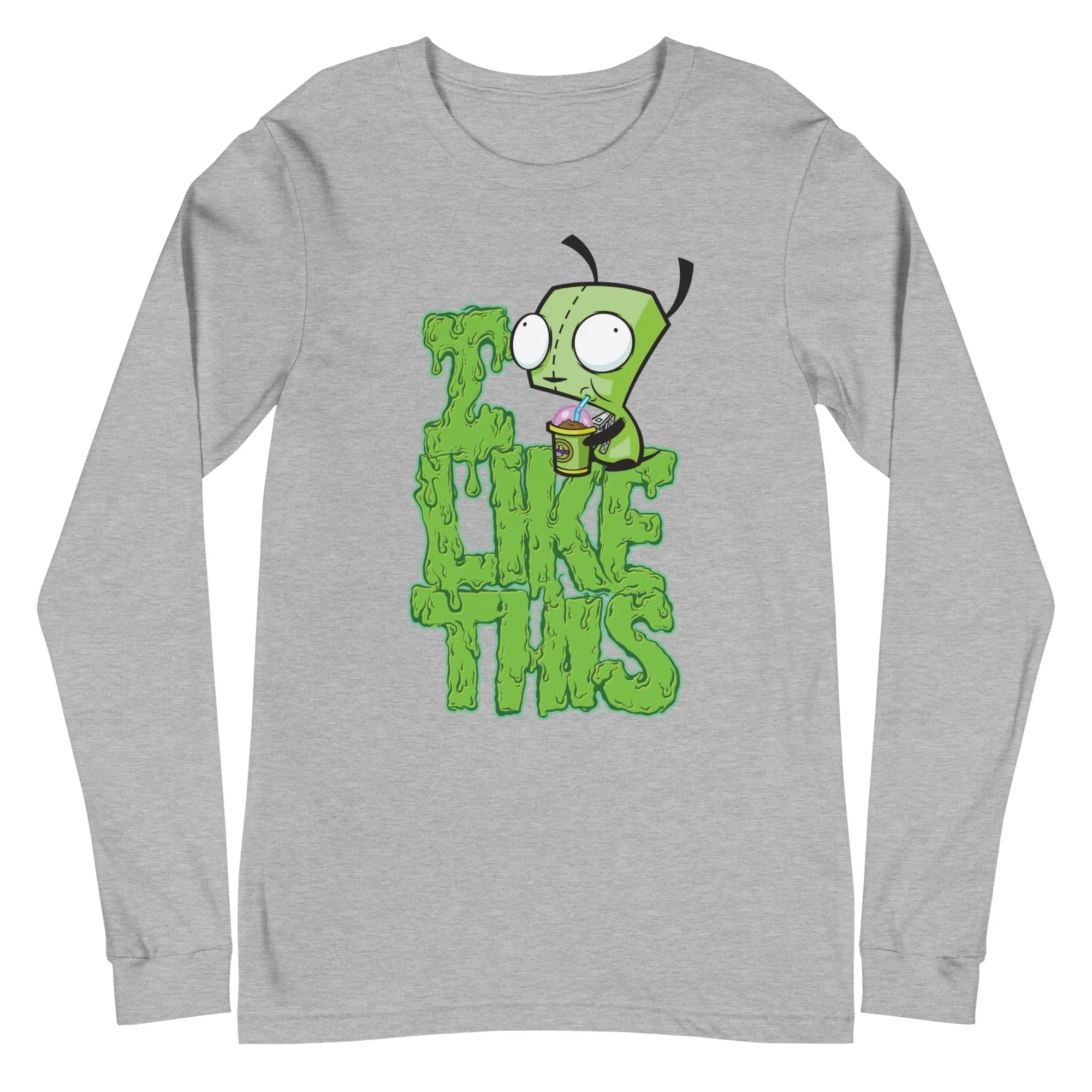 Invader Zim I Like This Adult Long Sleeve Shirt
