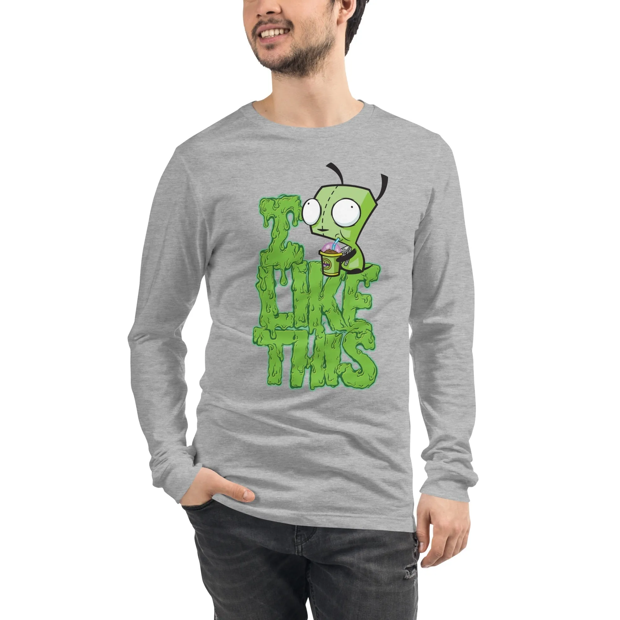 Invader Zim I Like This Adult Long Sleeve Shirt