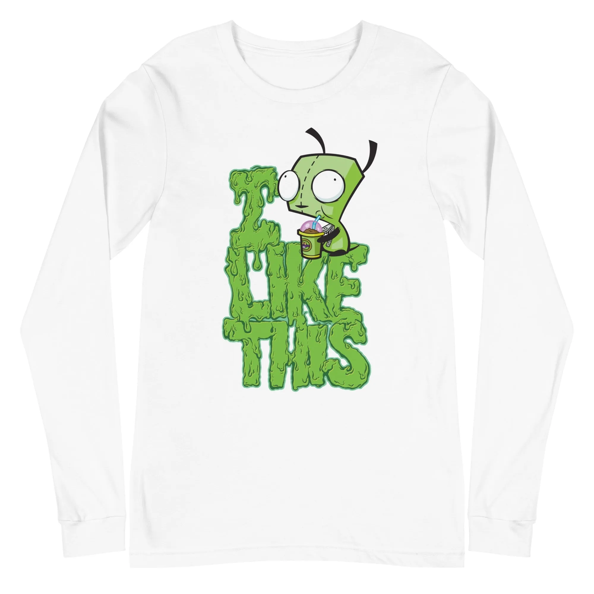 Invader Zim I Like This Adult Long Sleeve Shirt