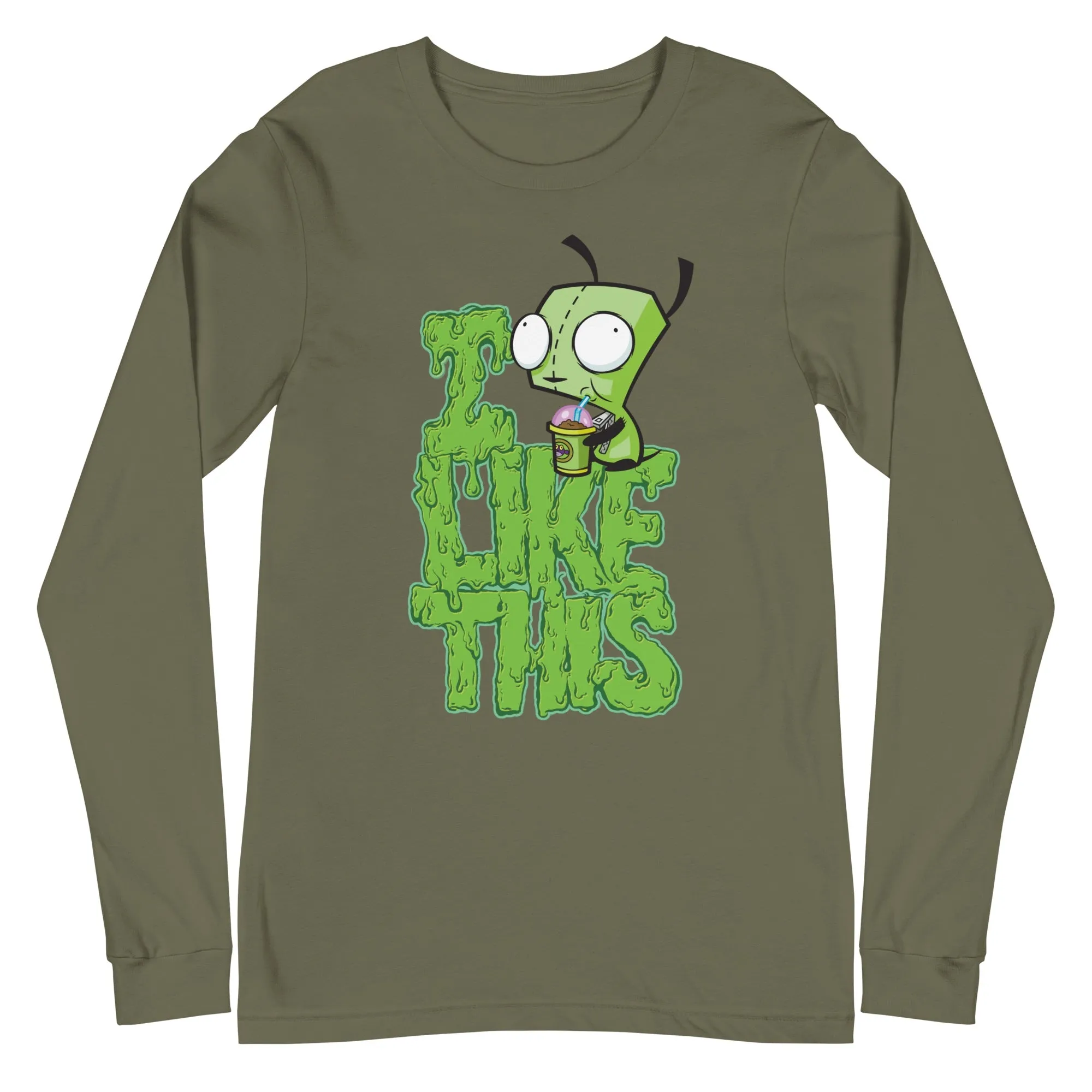 Invader Zim I Like This Adult Long Sleeve Shirt