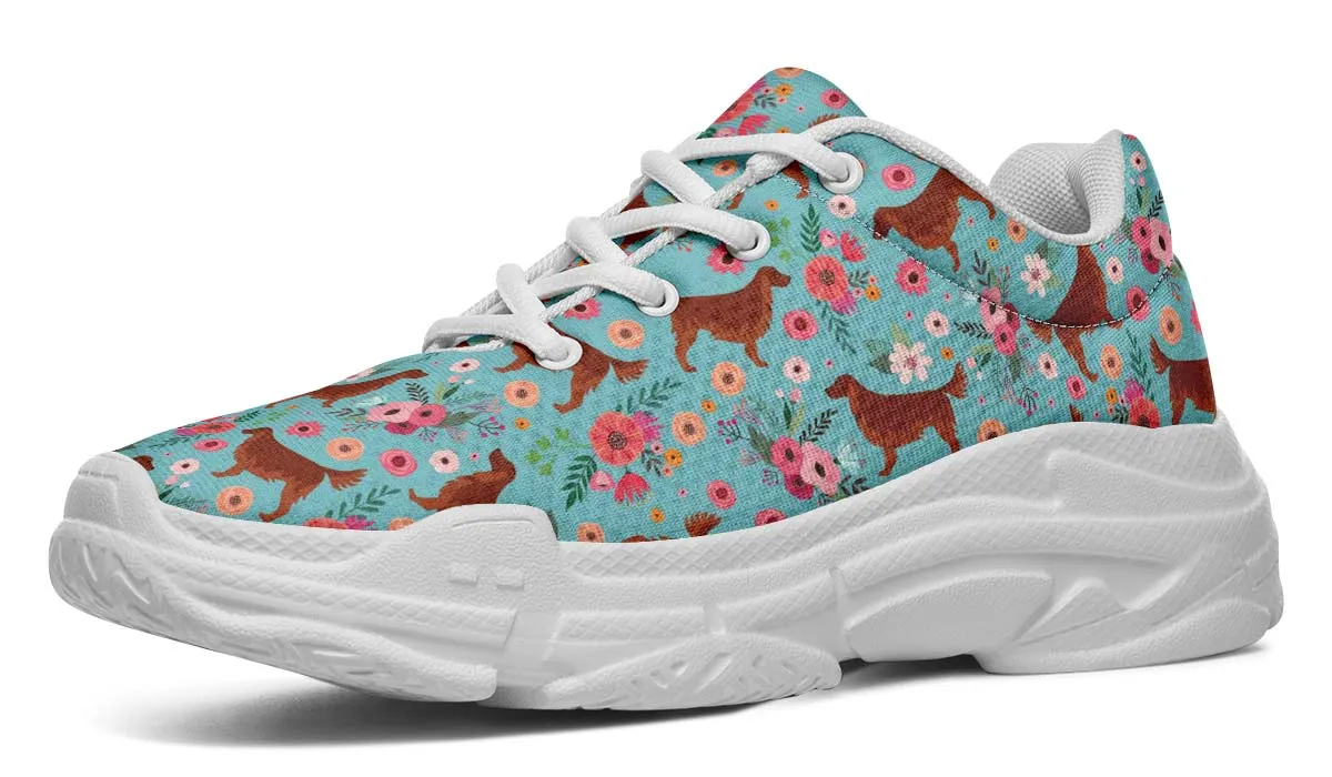 Irish Setter Flower Chunky Sneakers