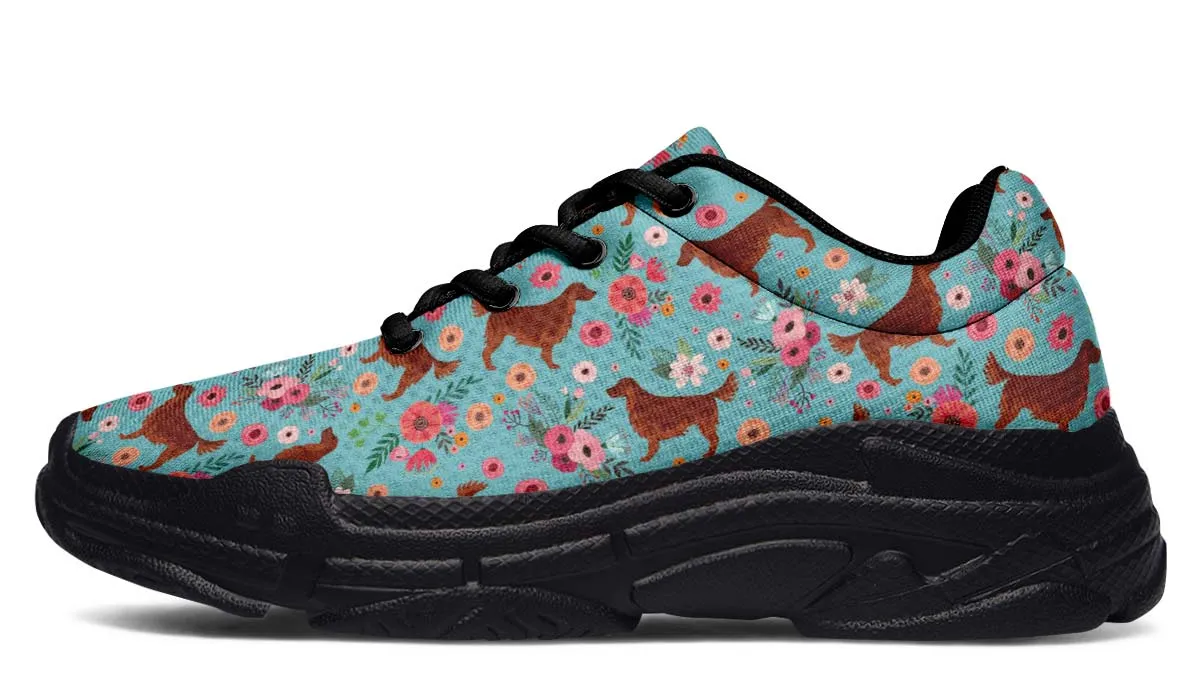 Irish Setter Flower Chunky Sneakers