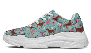 Irish Setter Flower Chunky Sneakers