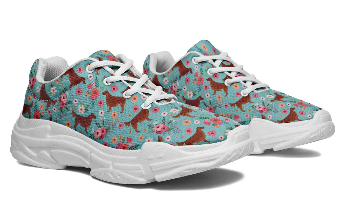 Irish Setter Flower Chunky Sneakers