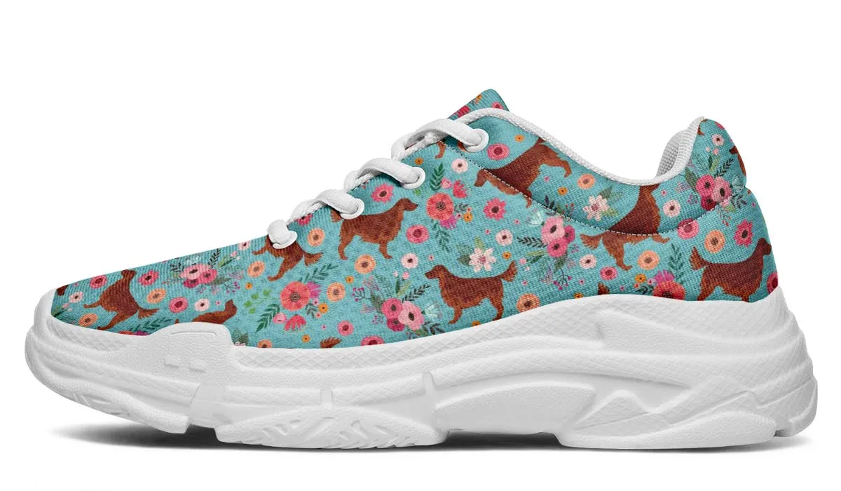 Irish Setter Flower Chunky Sneakers