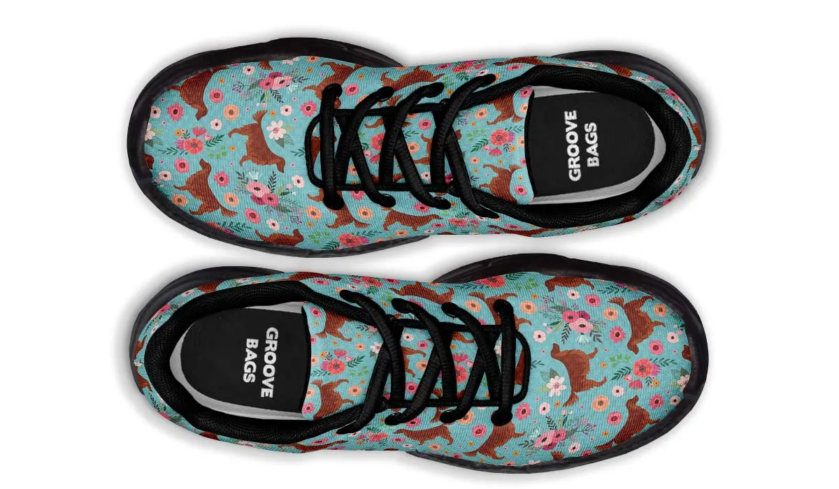 Irish Setter Flower Chunky Sneakers