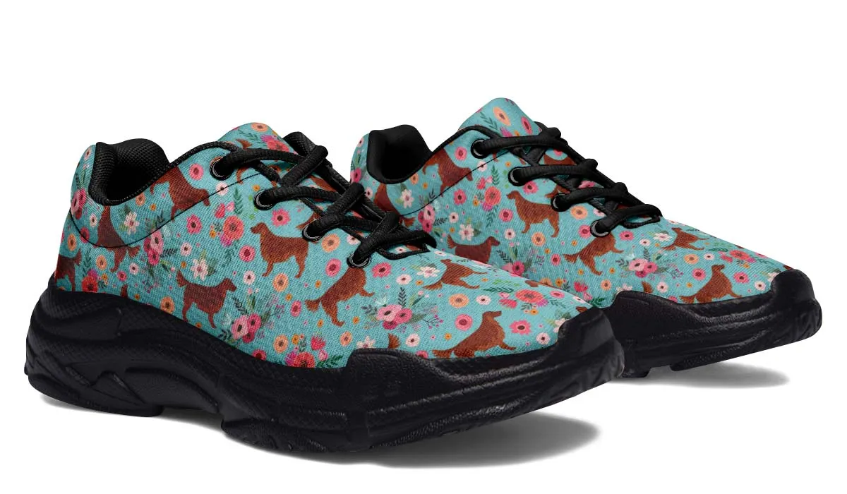 Irish Setter Flower Chunky Sneakers