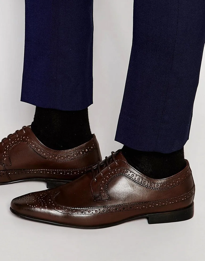 KG By Kurt Geiger Eccleshall Derby Brogues In Leather