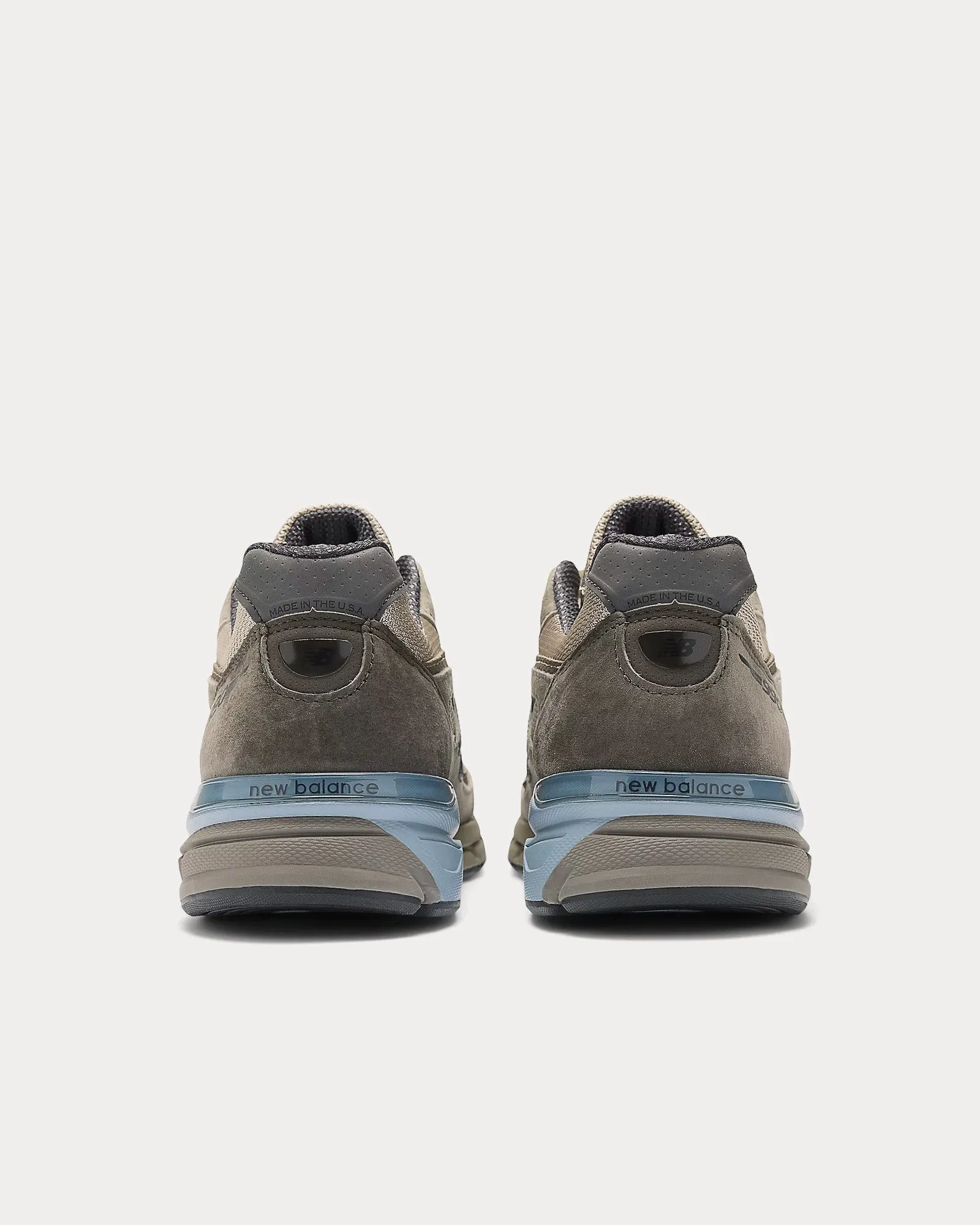 Made in USA 990v4 London Fog / Turkish Coffee / Blue Shadow Low Top Sneakers