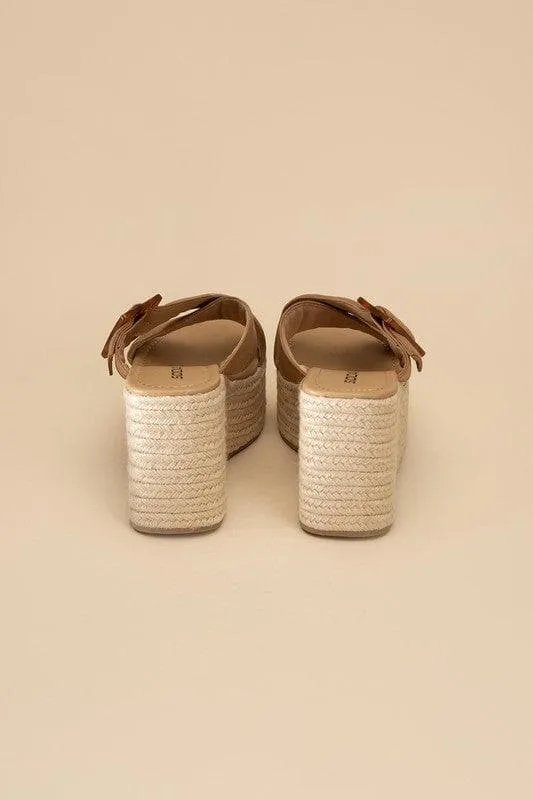 Manta Espadrille Platform Slides