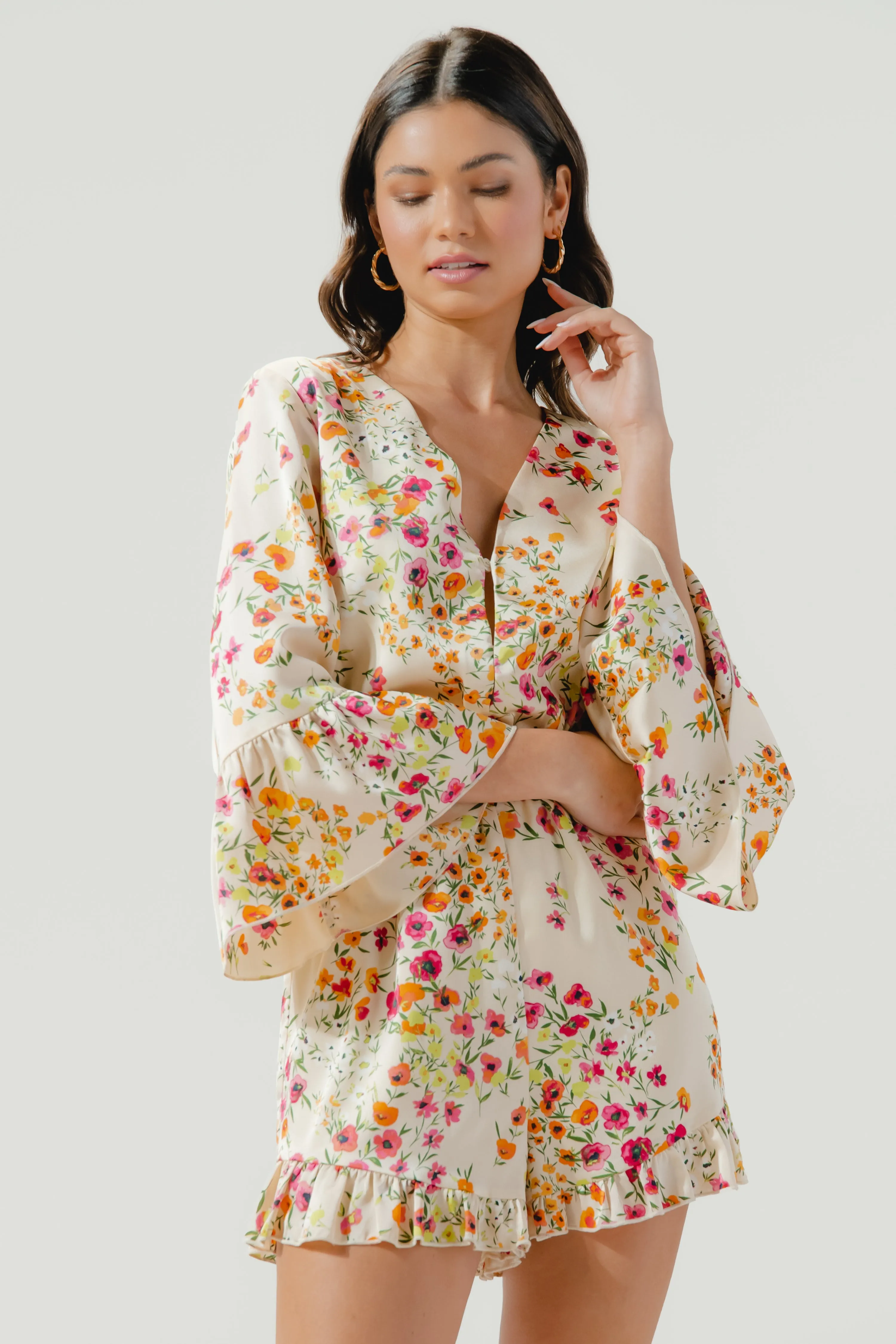 Marcia Summer Lovin' Bell Sleeve Romper