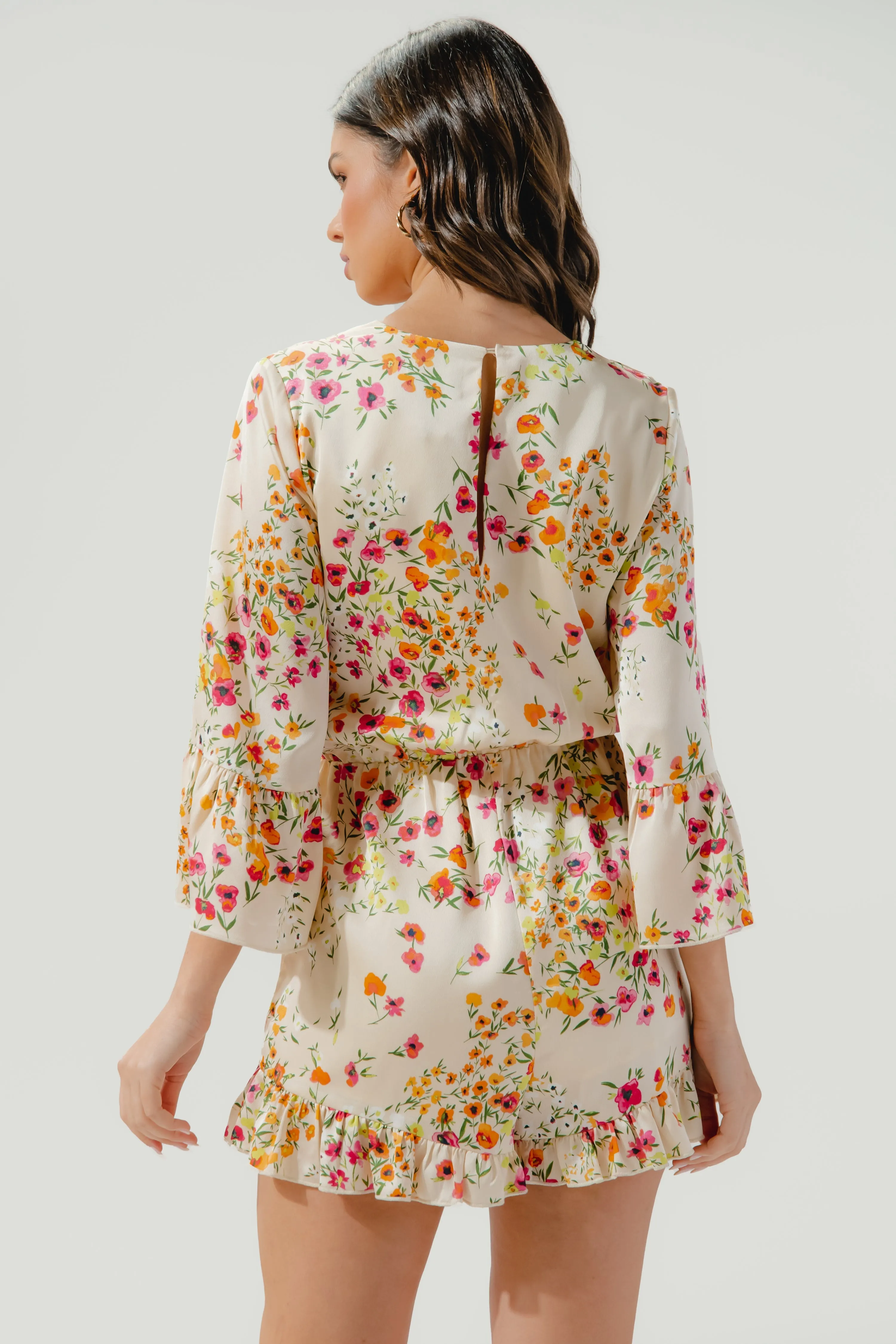 Marcia Summer Lovin' Bell Sleeve Romper