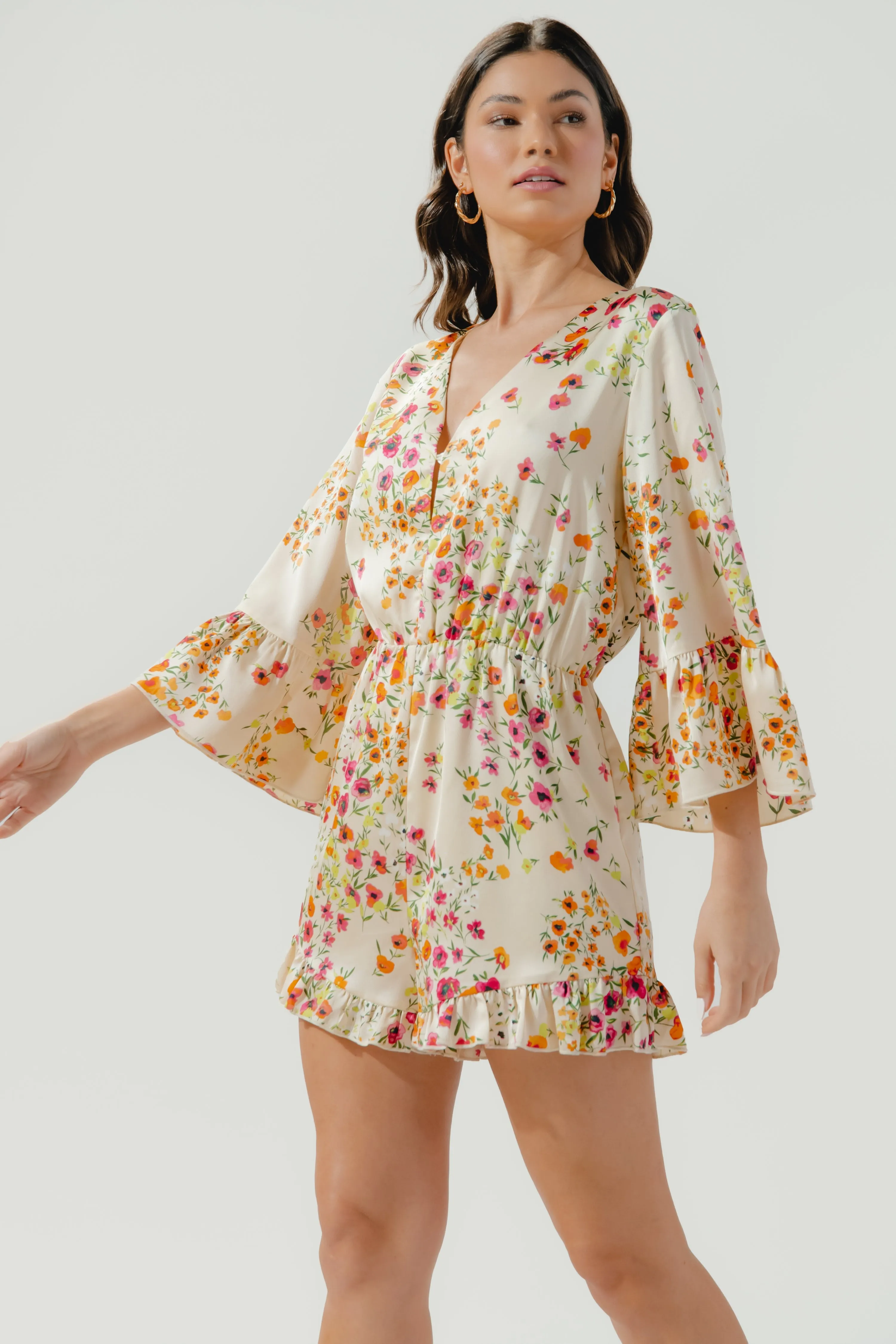 Marcia Summer Lovin' Bell Sleeve Romper