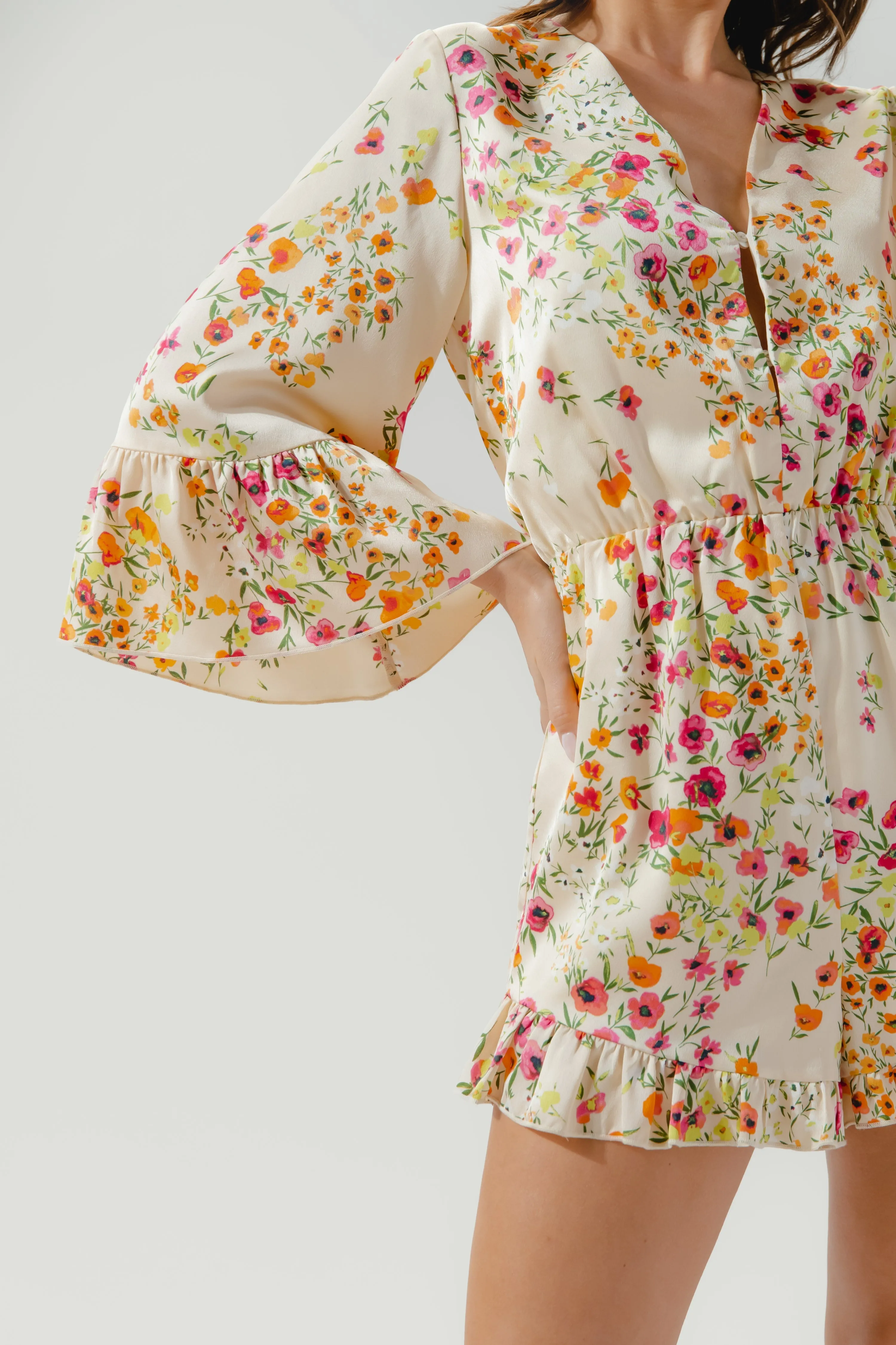 Marcia Summer Lovin' Bell Sleeve Romper