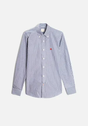 Med Stripe Shirt Blue Osc - White - CBD L-Roj