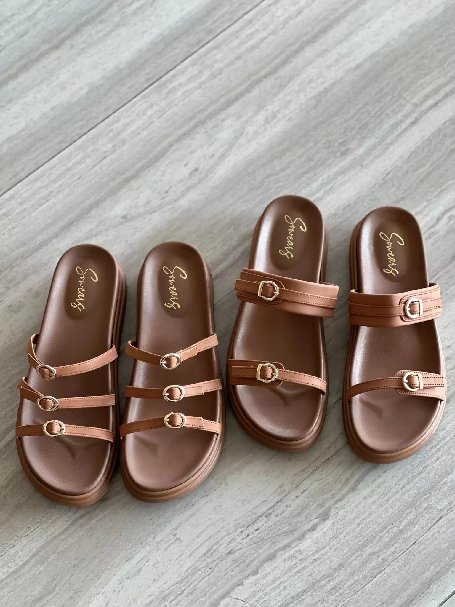 Meet Me There Comfort Sandals - Brown