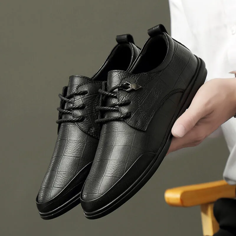 Men’s Genuine Leather Casual Shoes Oxford Business Dress Shoes