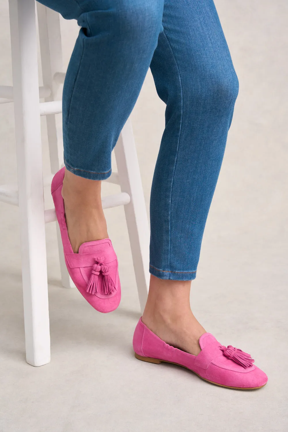 Monet Suede Tassel Loafer