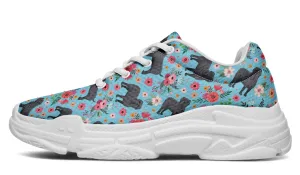 Neapolitan Mastiff Flower Chunky Sneakers