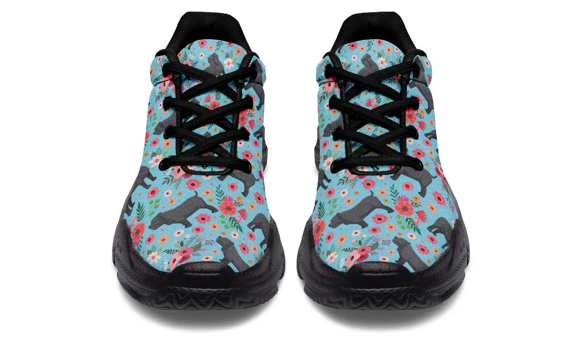 Neapolitan Mastiff Flower Chunky Sneakers