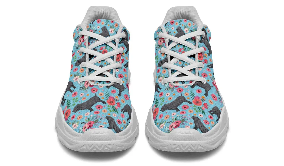 Neapolitan Mastiff Flower Chunky Sneakers