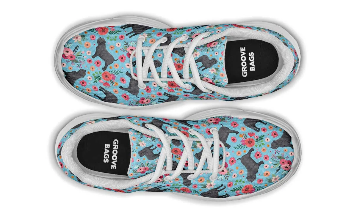 Neapolitan Mastiff Flower Chunky Sneakers