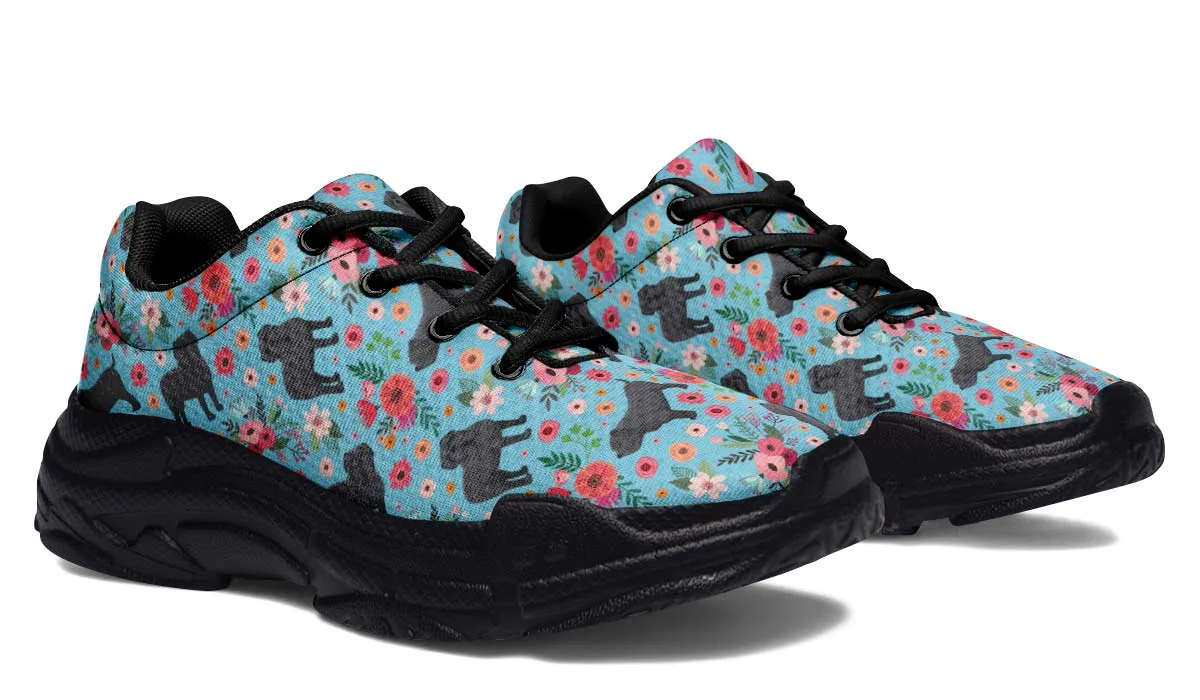 Neapolitan Mastiff Flower Chunky Sneakers