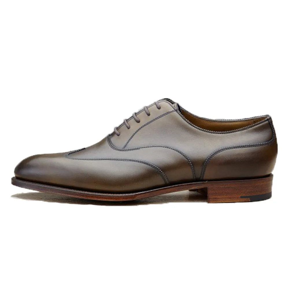 Olive Green Leather Gedling Brogue Oxfords