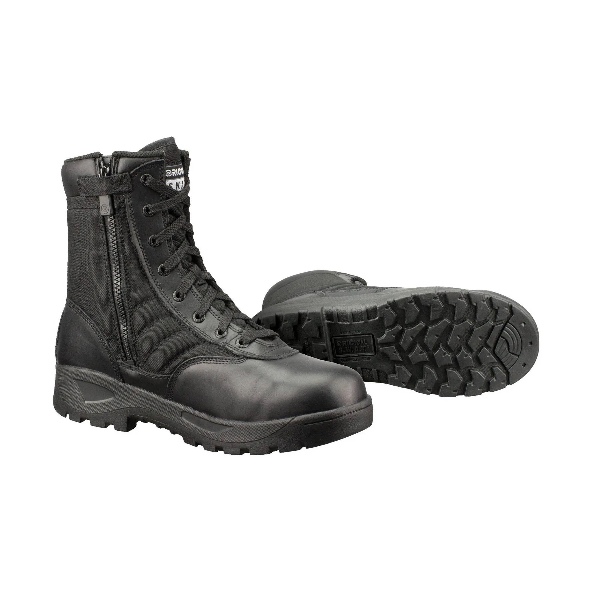 Original Footwear Men's Classic 9 Inch Side Zip Safety Plus Non Metallic Toe - Black