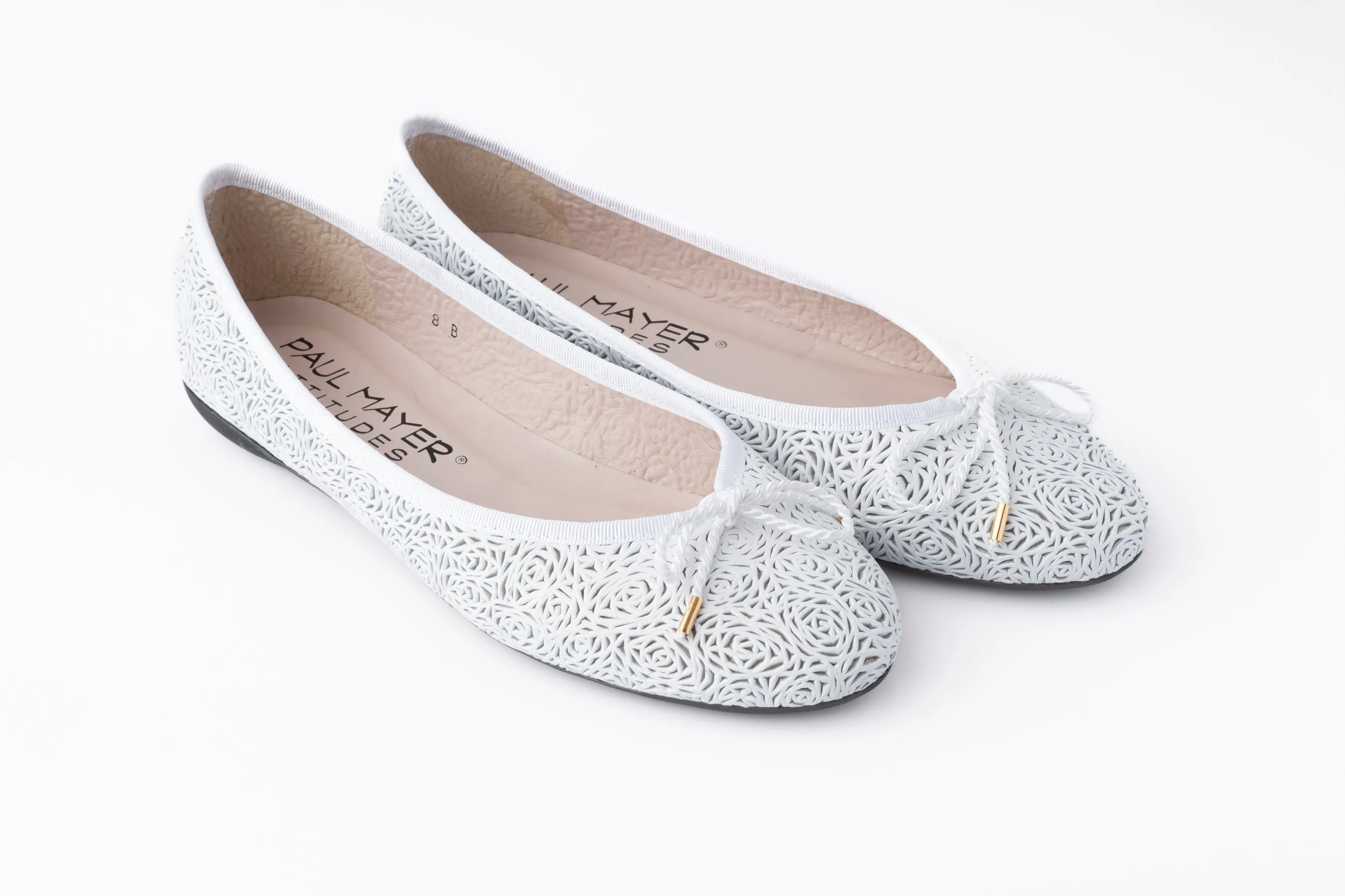 PAUL MAYER - BINGO - SIZE 8.5 - NAPPA WHITE
