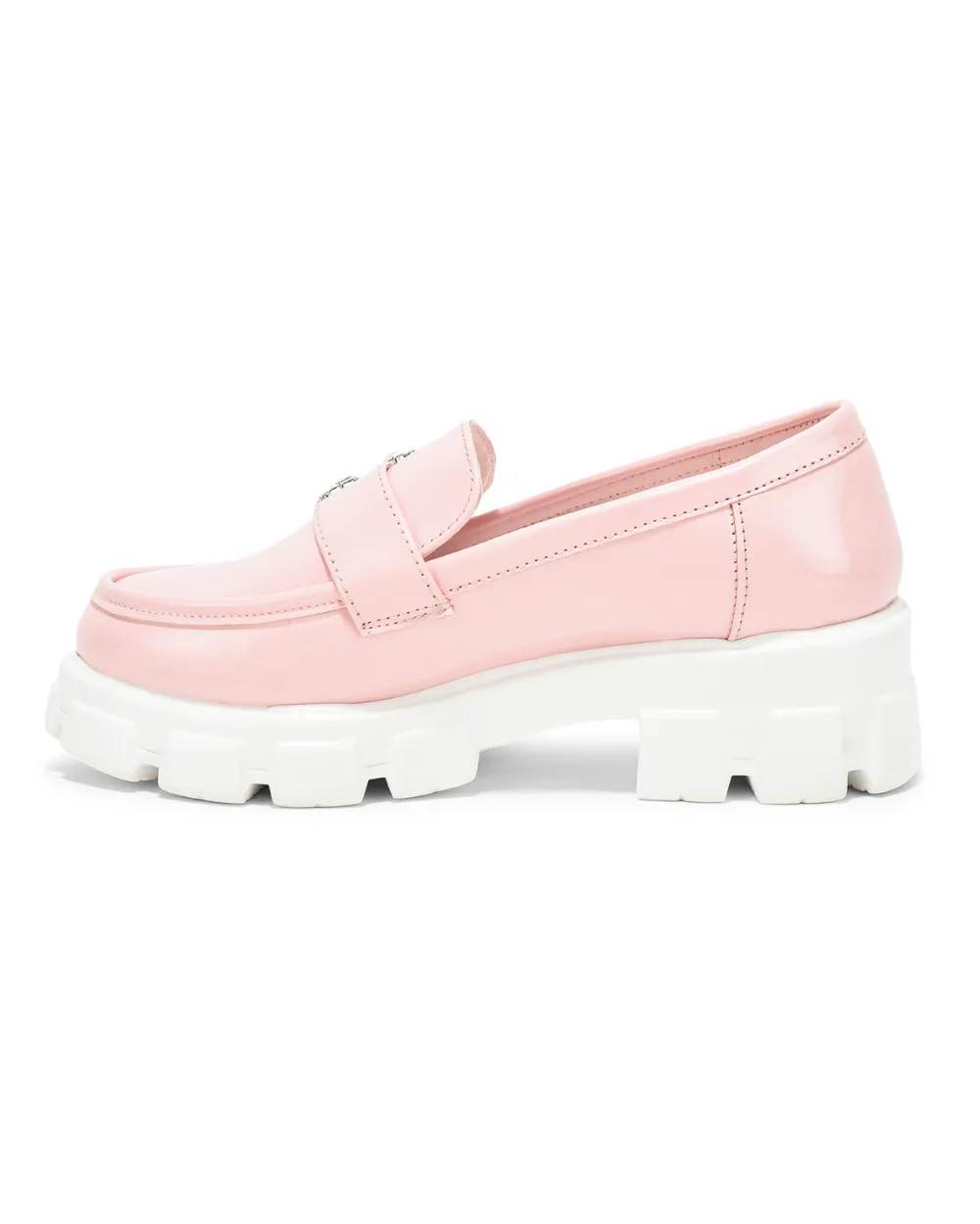 Pink Slip-on Embellished Loafer