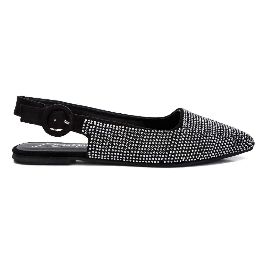 Rhinestones Embellished Slingback Mules