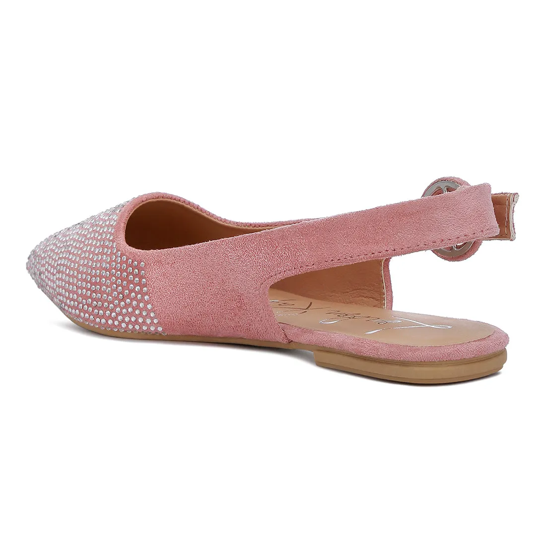 Rhinestones Embellished Slingback Mules