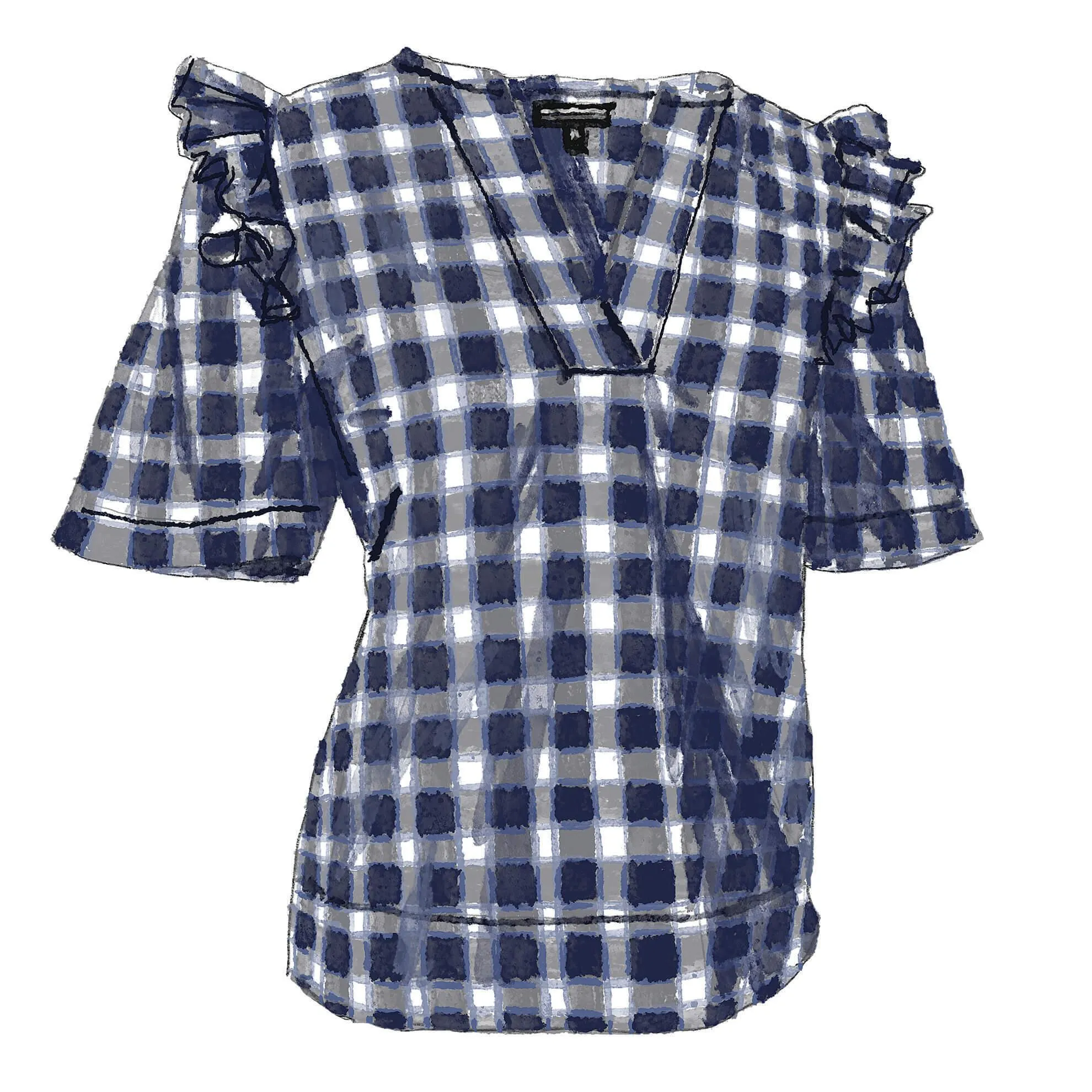 Scene Stealer Ruffle Blouse