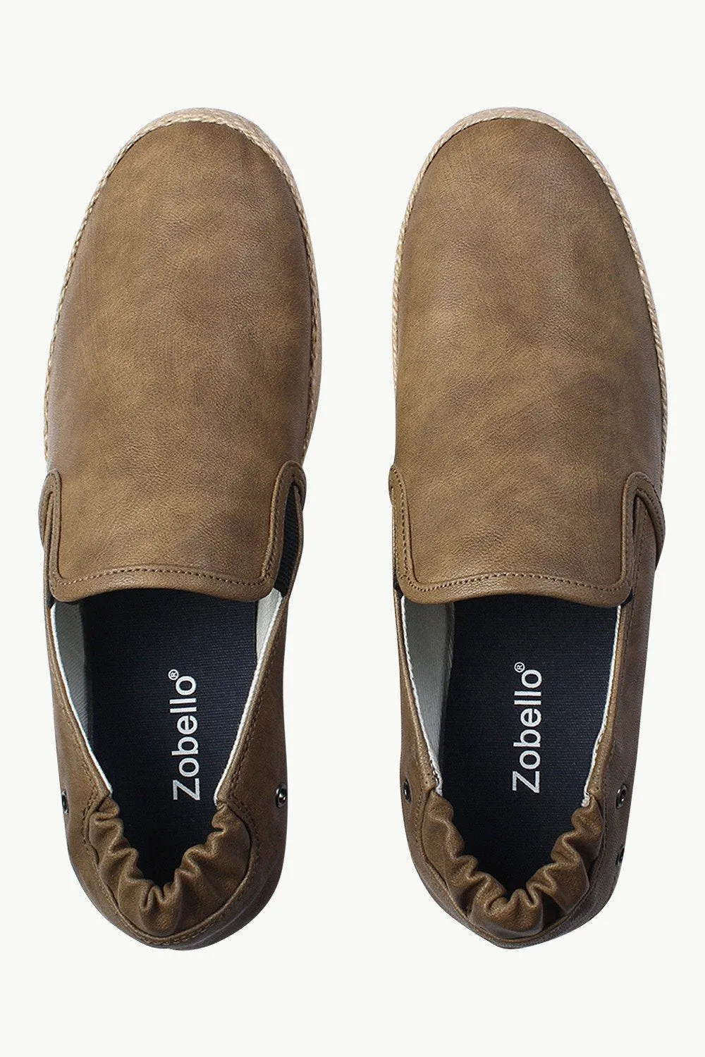 Stretchable Faux Leather Espadrilles