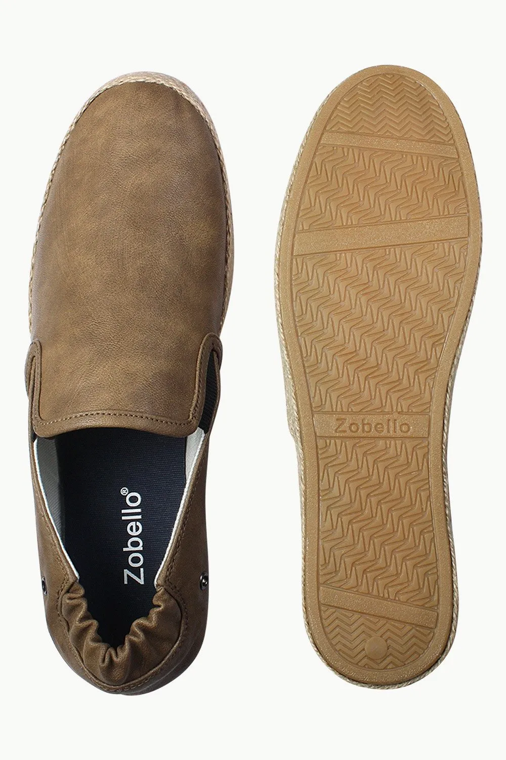 Stretchable Faux Leather Espadrilles