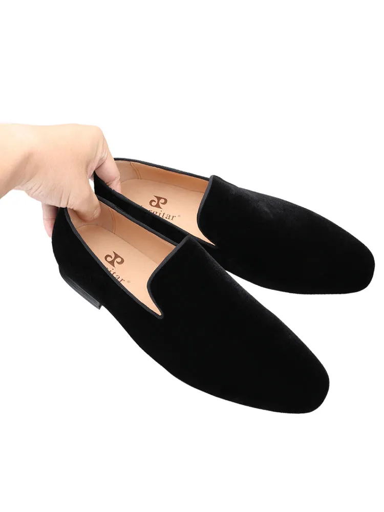Summer genuine leather breathable lining European and American classic men's velvet loafers fashion party trendy red sole shoes for men