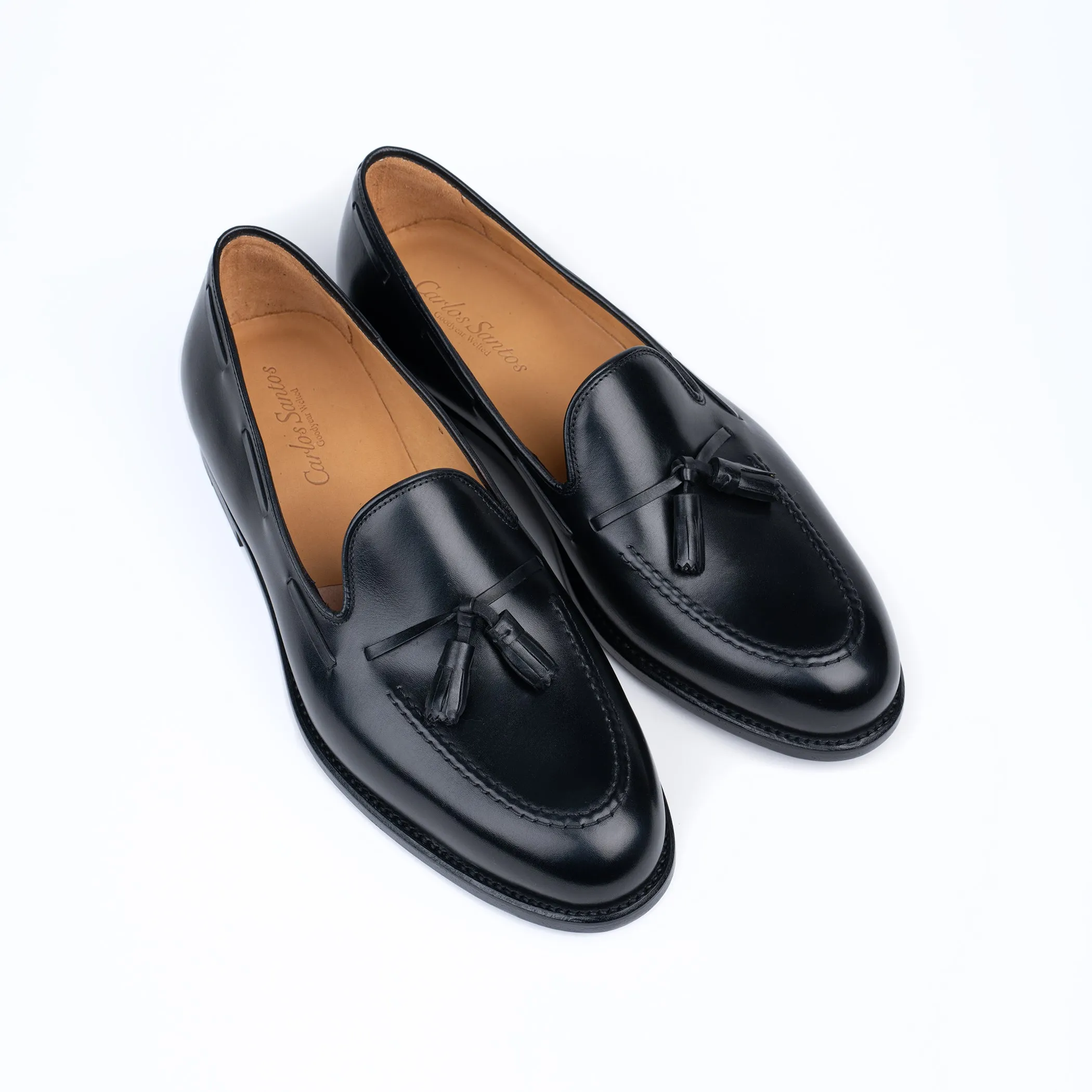 Tassel Loafer in Black Calf