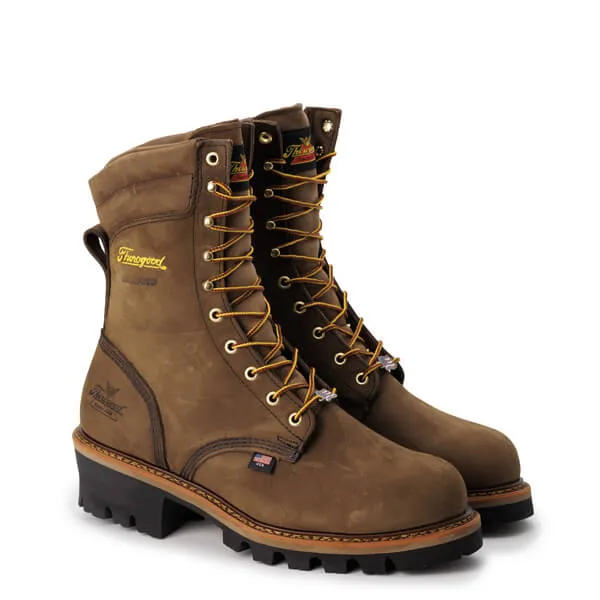 Thorogood Logger Series 9″ Brown Stud Horse Waterproof