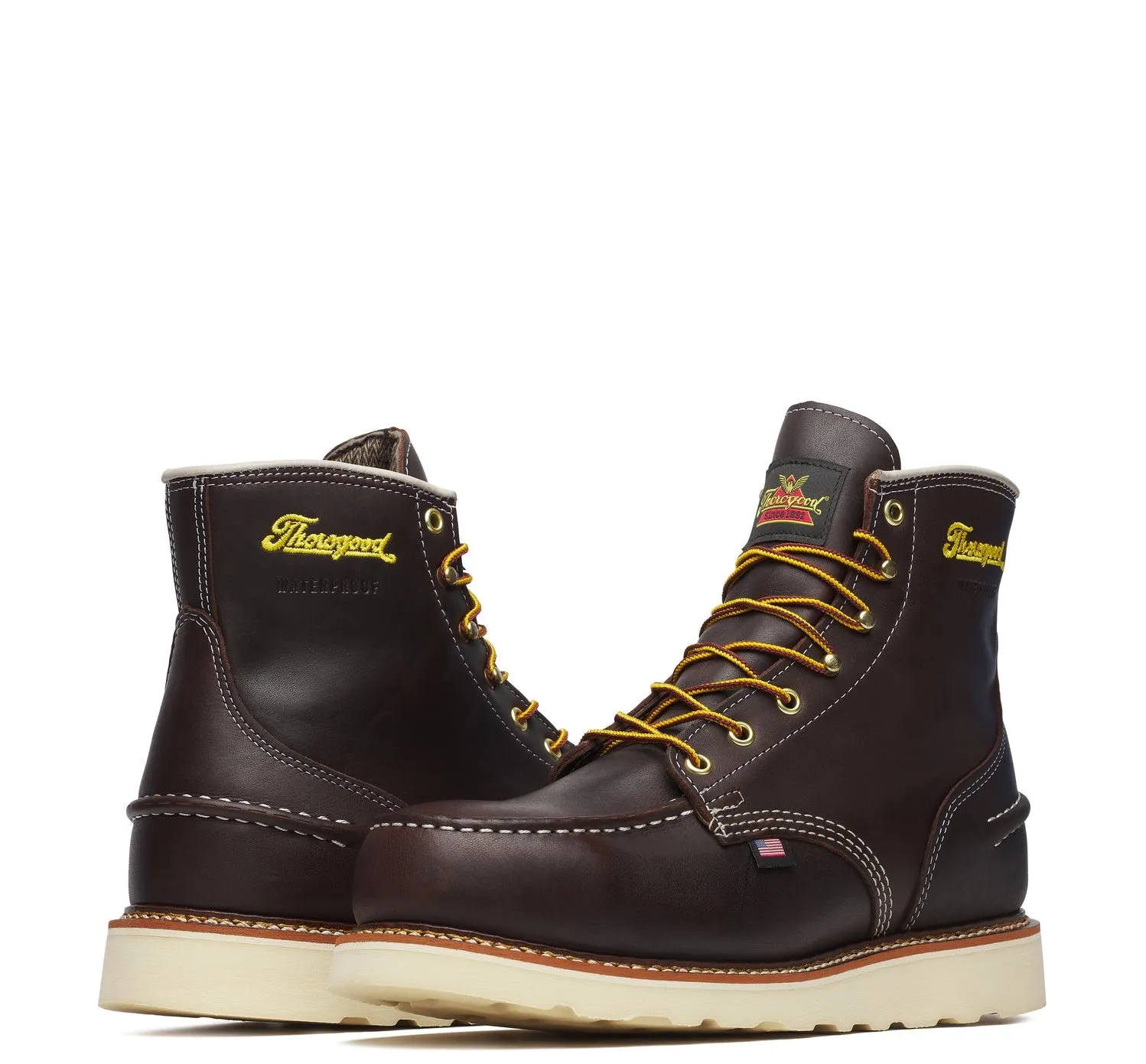 Thorogood Men's 1957 Series 6" Moc Toe Waterproof MAXWear Wedge Boot