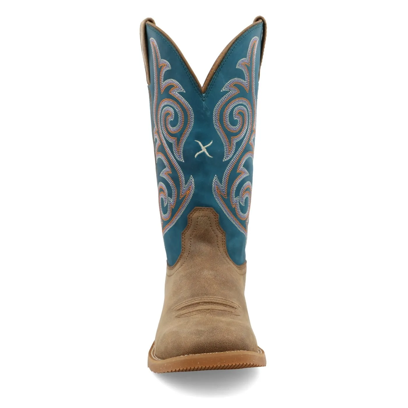 Twisted X Women's 11" Tech X Boot Bomber and Stormy Blue Square Toe Western Boot