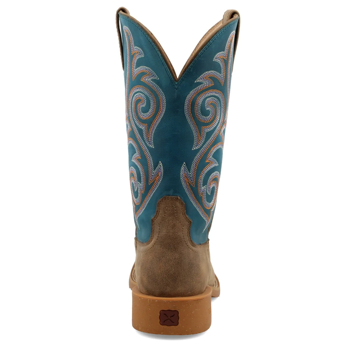 Twisted X Women's 11" Tech X Boot Bomber and Stormy Blue Square Toe Western Boot